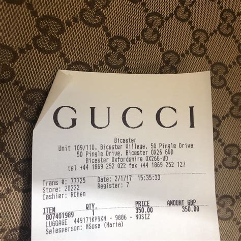 gucci recipt|how to check gucci receipt.